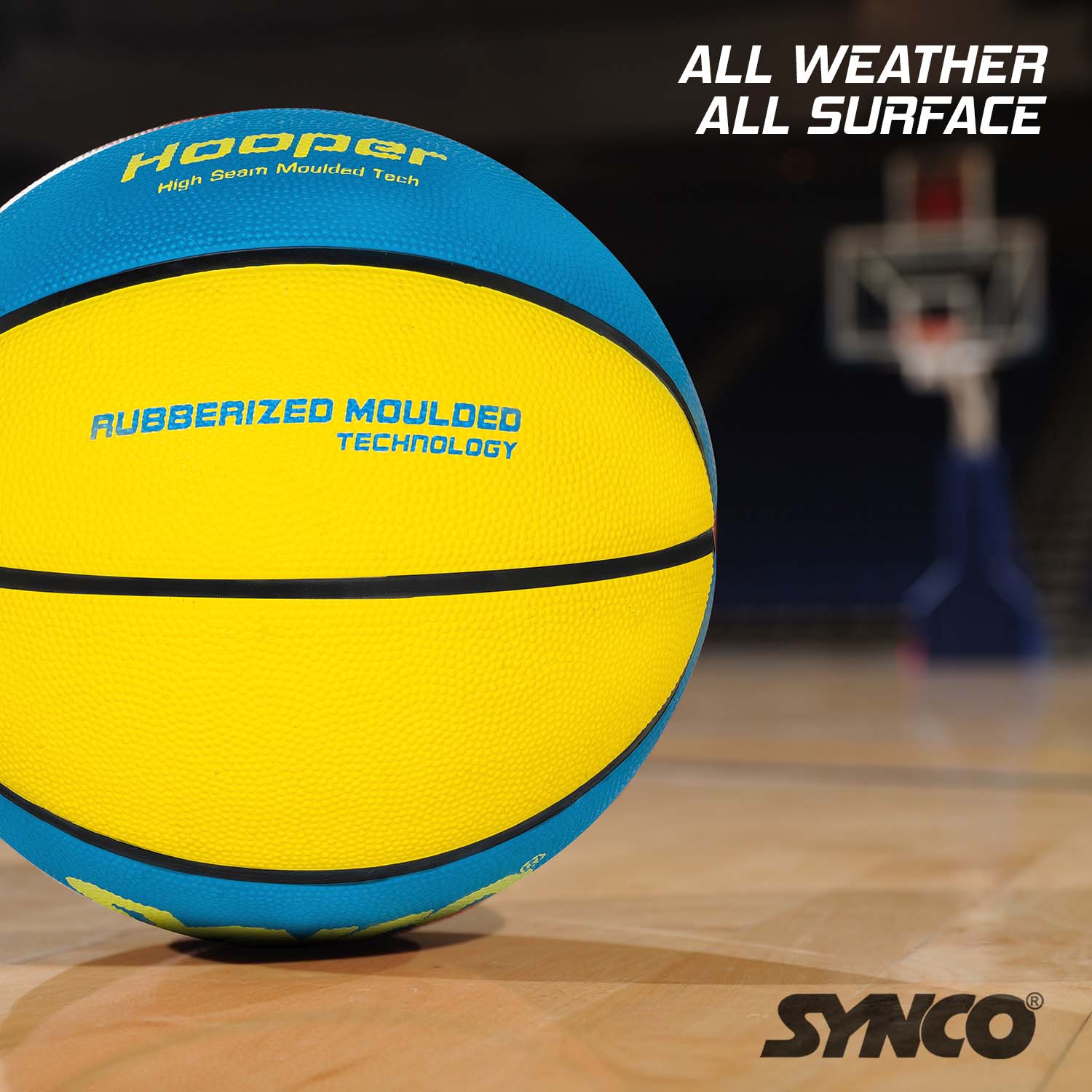 Synco Hooper series Basketball blue yellow Tough