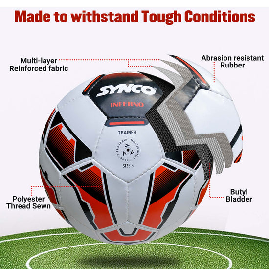 Synco Inferno Trainer football sports white dsign construction