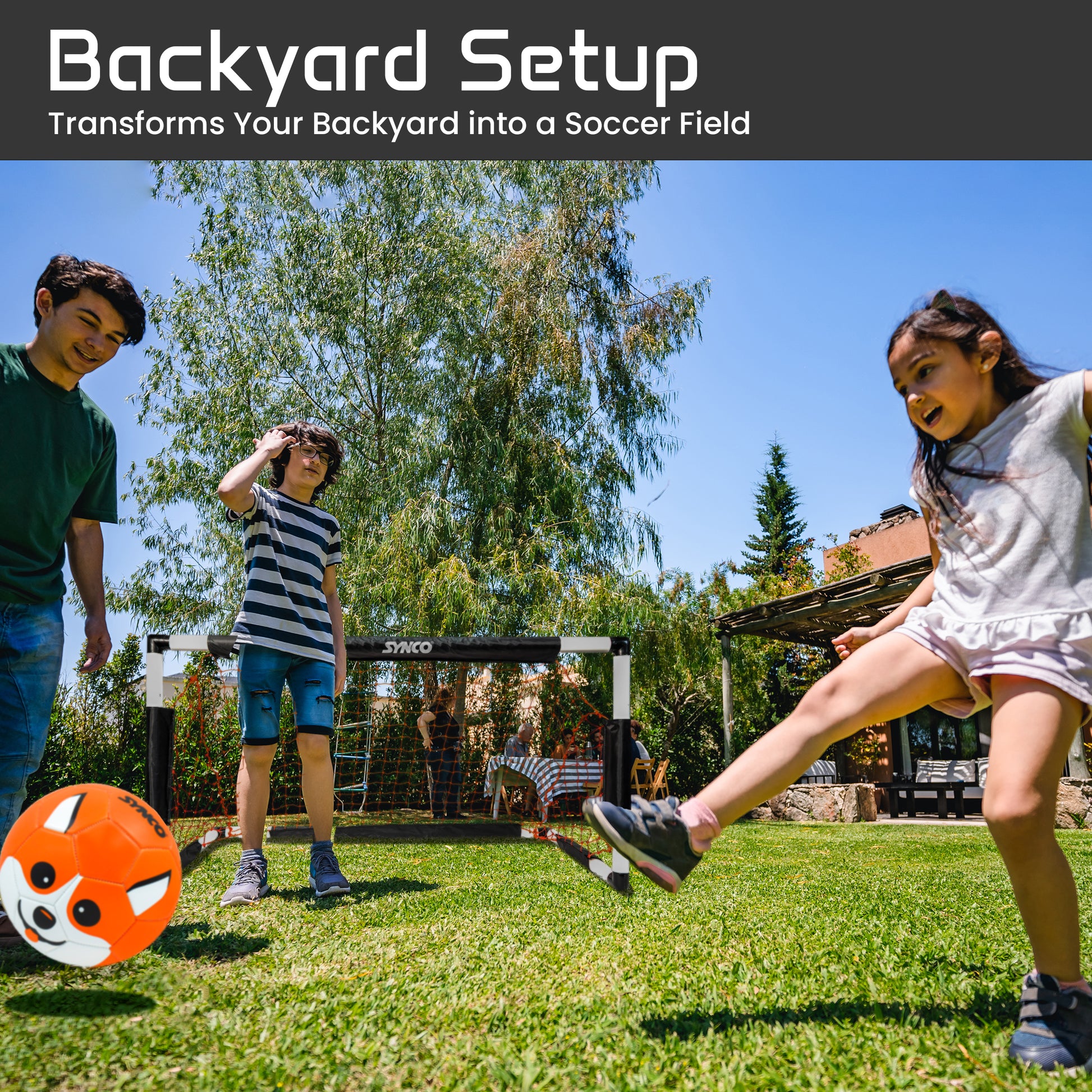 Synco puppy faced pvc built football outdoor play 