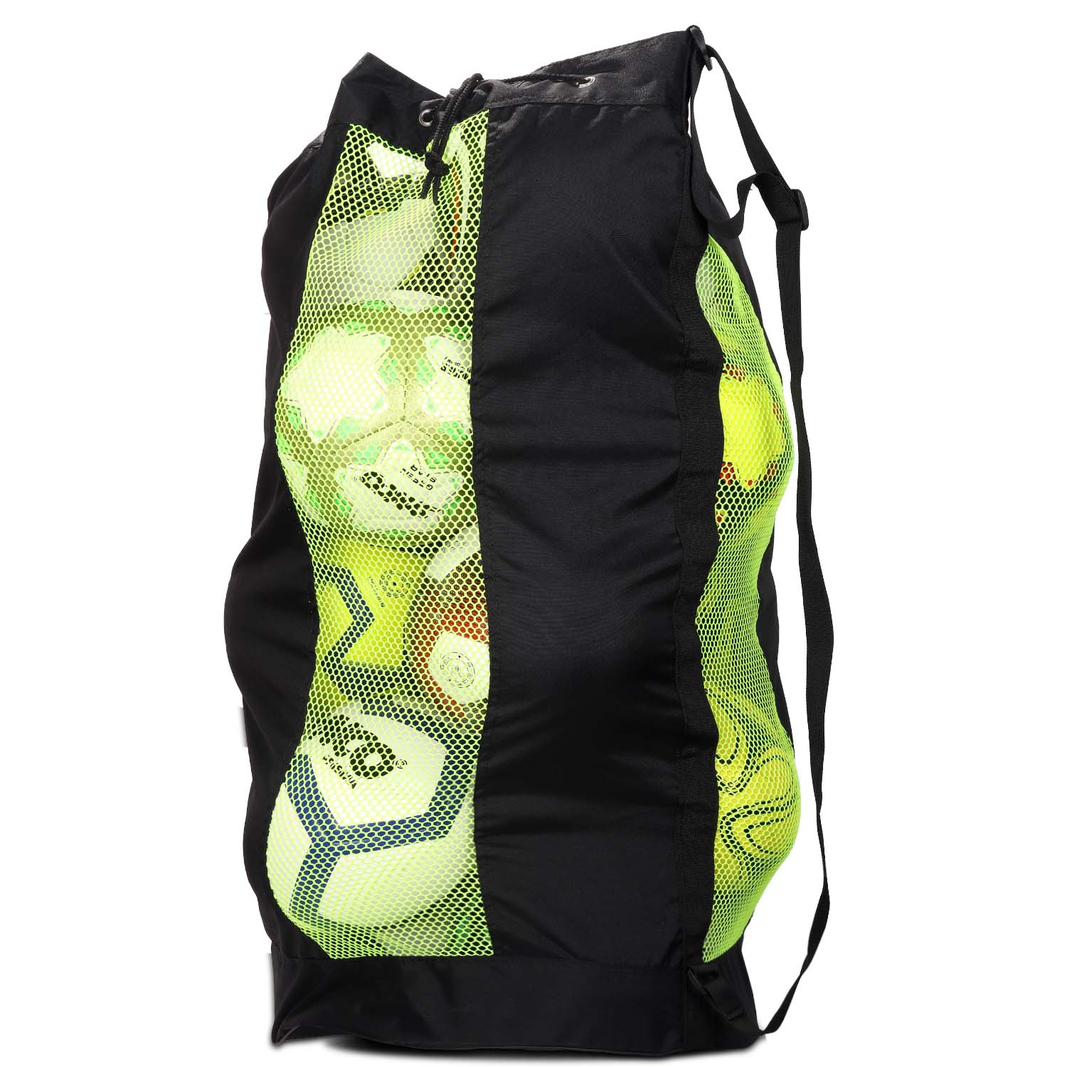 Synco Large Ball Carrying sports Bag (XL) Black/Neon side