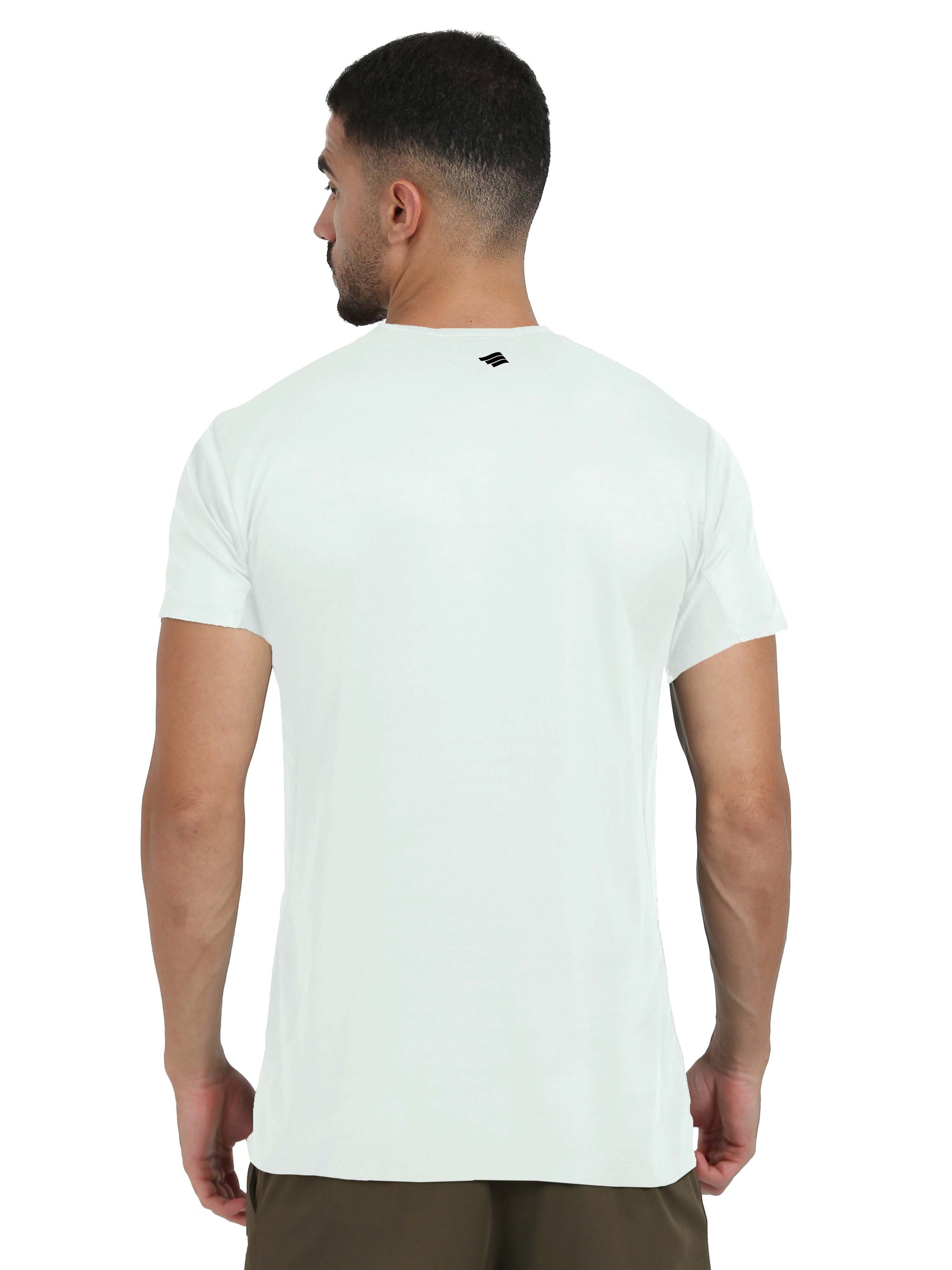 White Synco Luxe Performance Tshirt Back