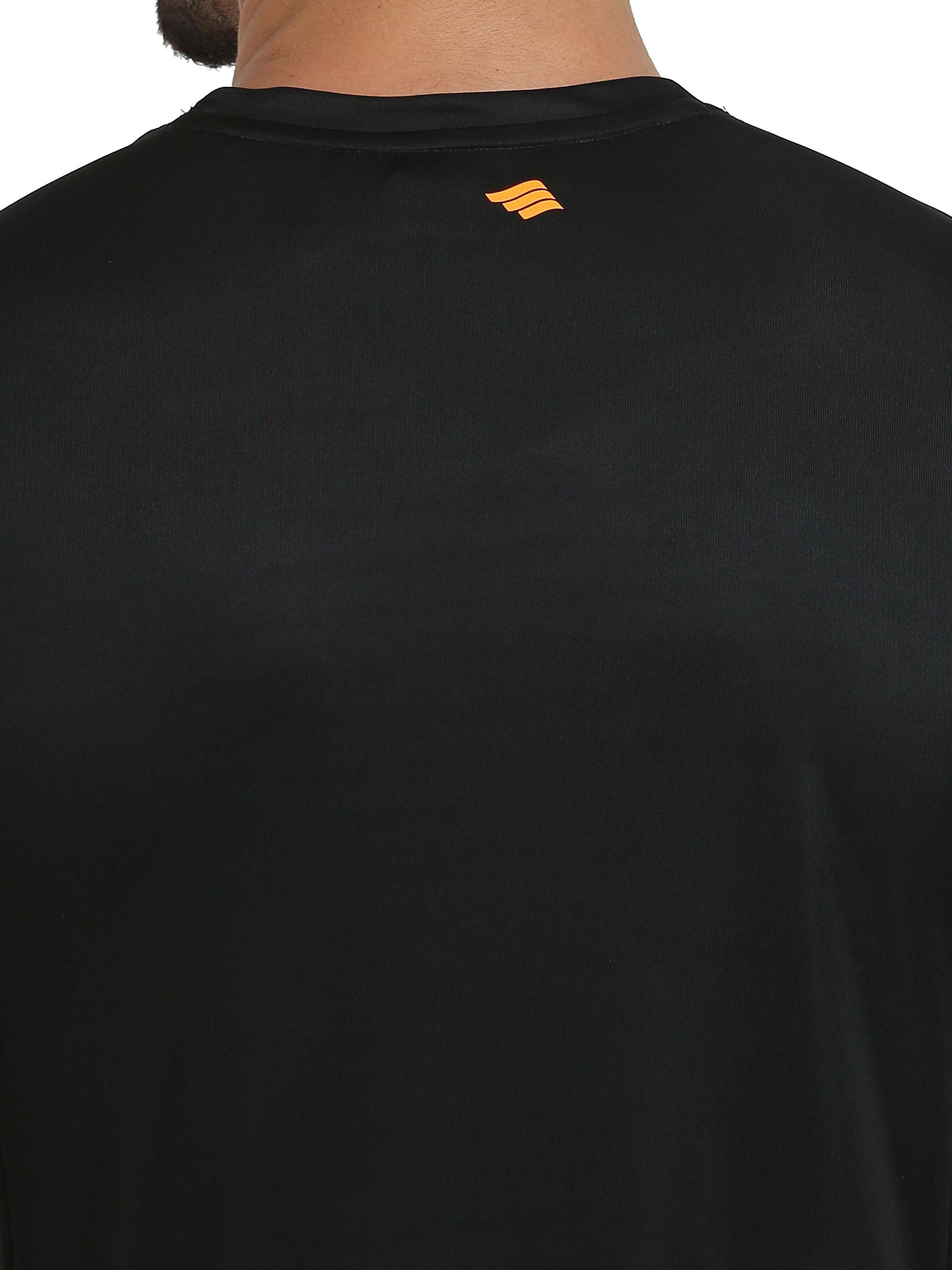 Synco Luxe Performnce Tshirt Black  Back