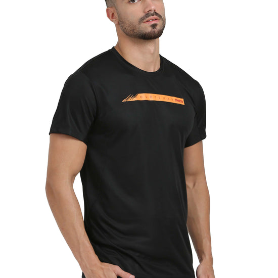 Synco Luxe Performance Tshirt Black side front