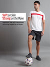 Synco Arctic Plus Sports Tshirt for Men white colour front with football 