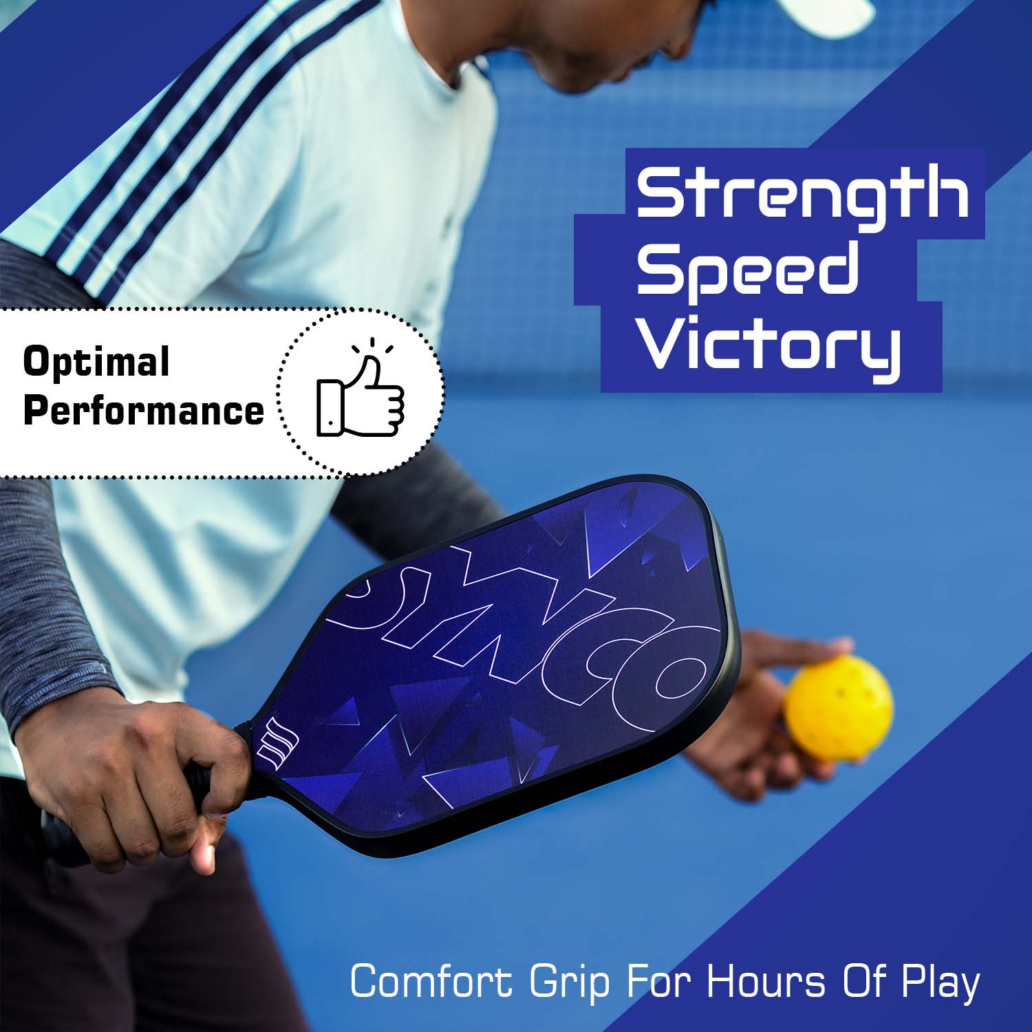 Synco Blue PickleBall Paddle  