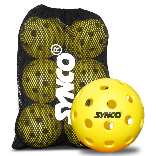 Synco Pickleball Ball S26 set of 6 yellow