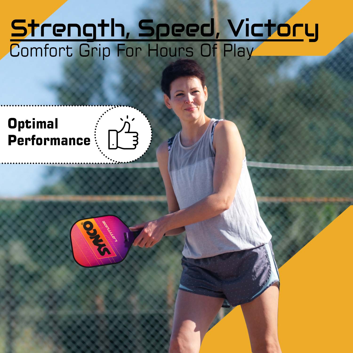 Synco Pickleball Paddle Set Latitude Pink optimal performance
