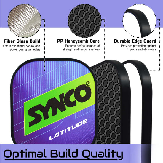 Synco Pickleball Paddle Set Latitude Blue optimal build quality