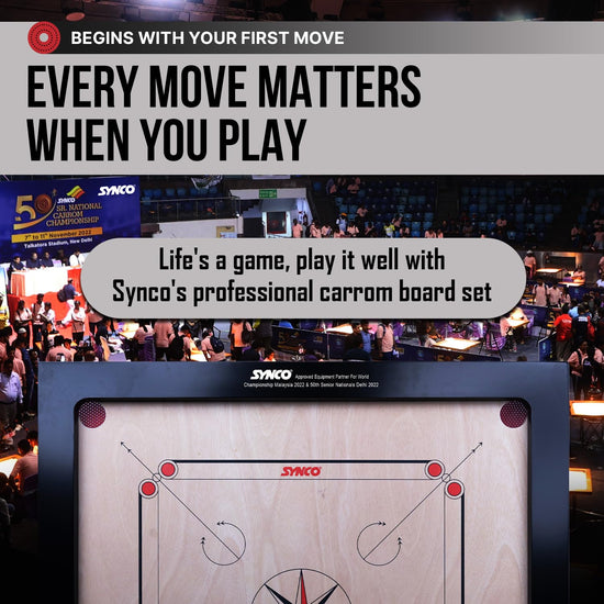 Synco Professional wooden Carrom Board