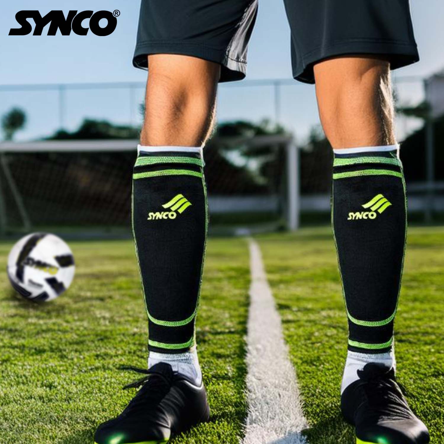 Synco Rise Shin Guard with Sleeve Combo 