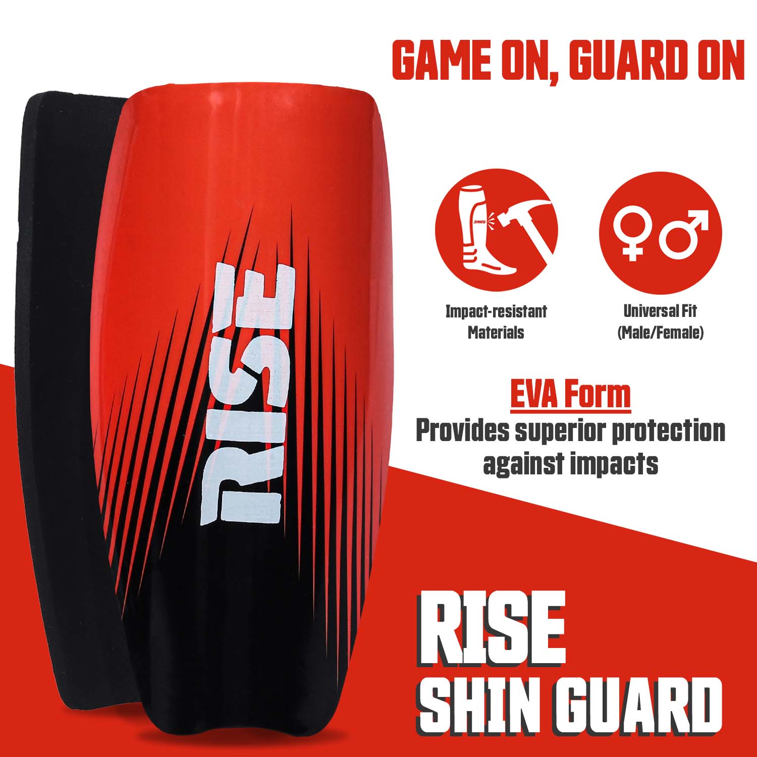 Synco Rise Shin Guard with Sleeve Combo built quality