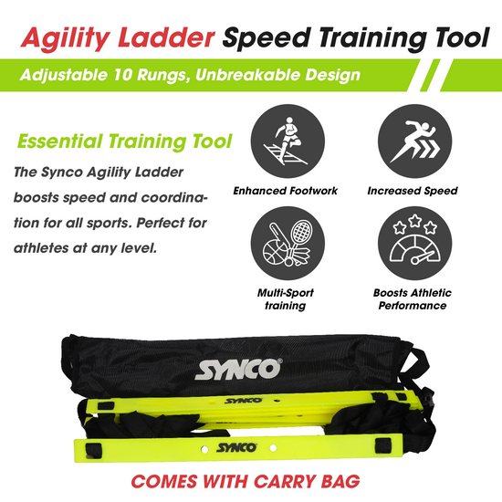 Synco Agility Speed Ladder Yellow features