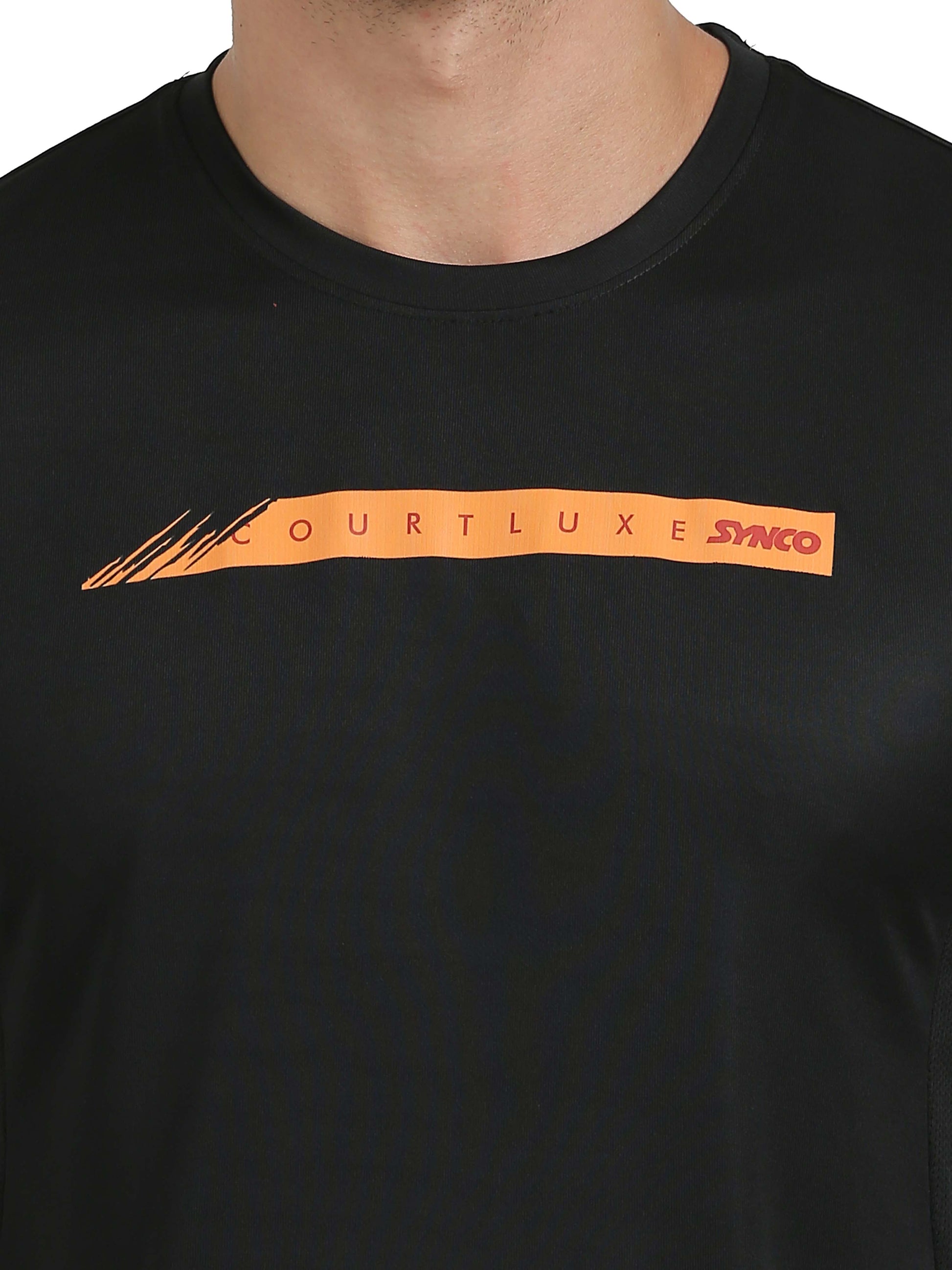 Synco Luxe Performance Tshirt Black front 
