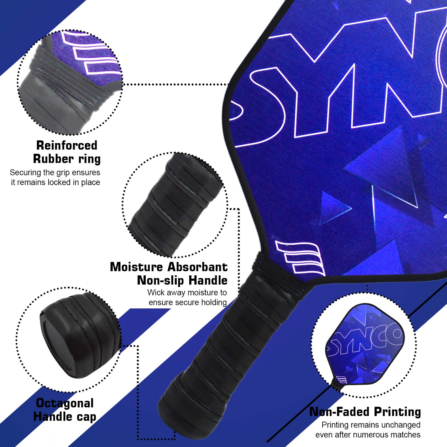Synco PickleBalls Paddles design