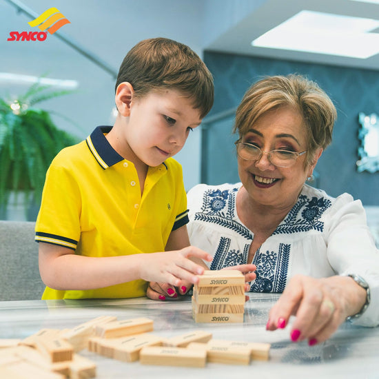 Synco Blocks Stacking Game  Tumbling Tower wooden game 