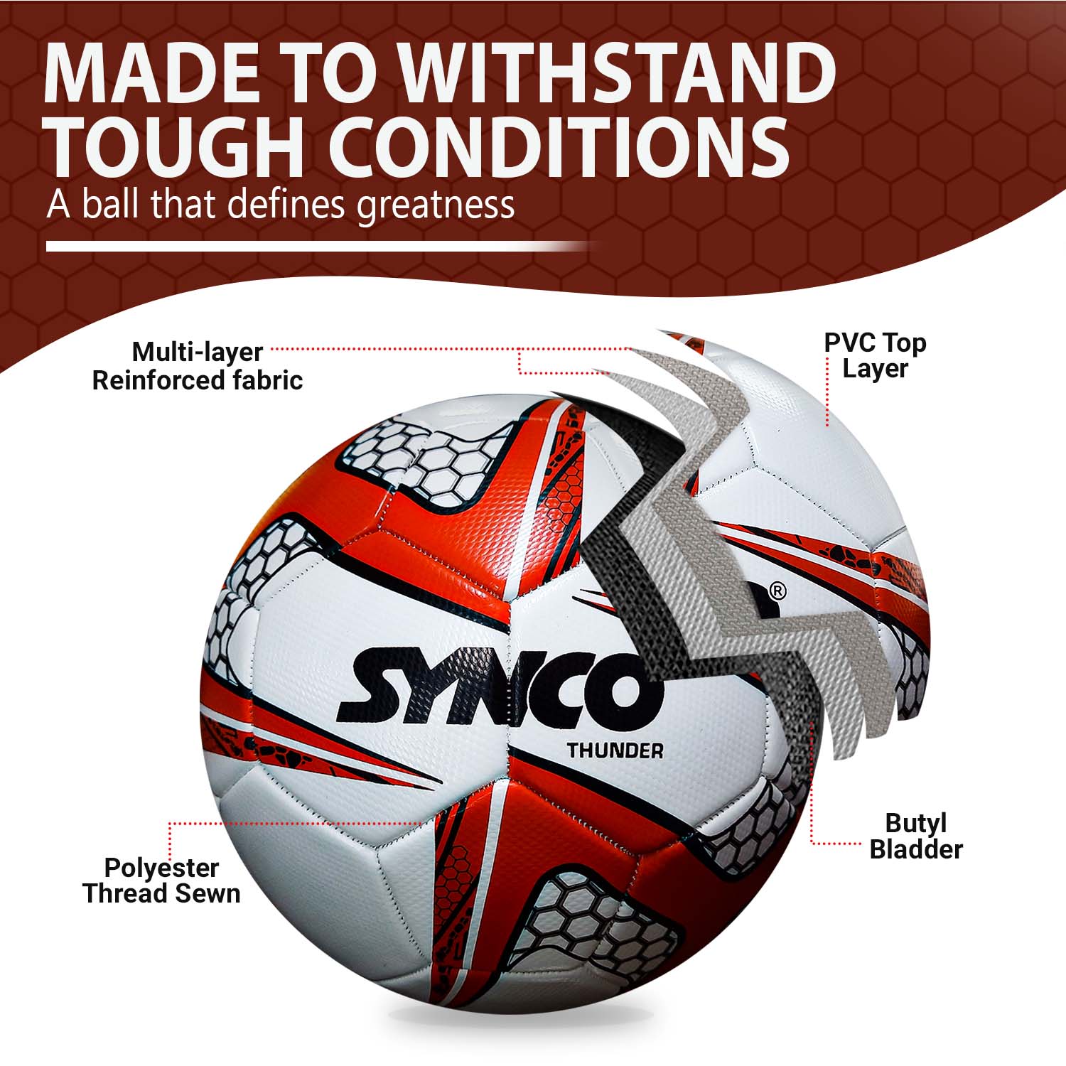 Synco Thunder Football strong build design