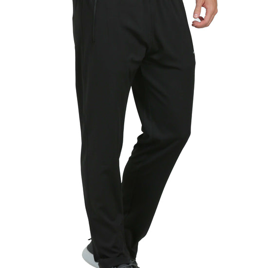 Synco Vogue Performance Trackpants For Men colour black side front 