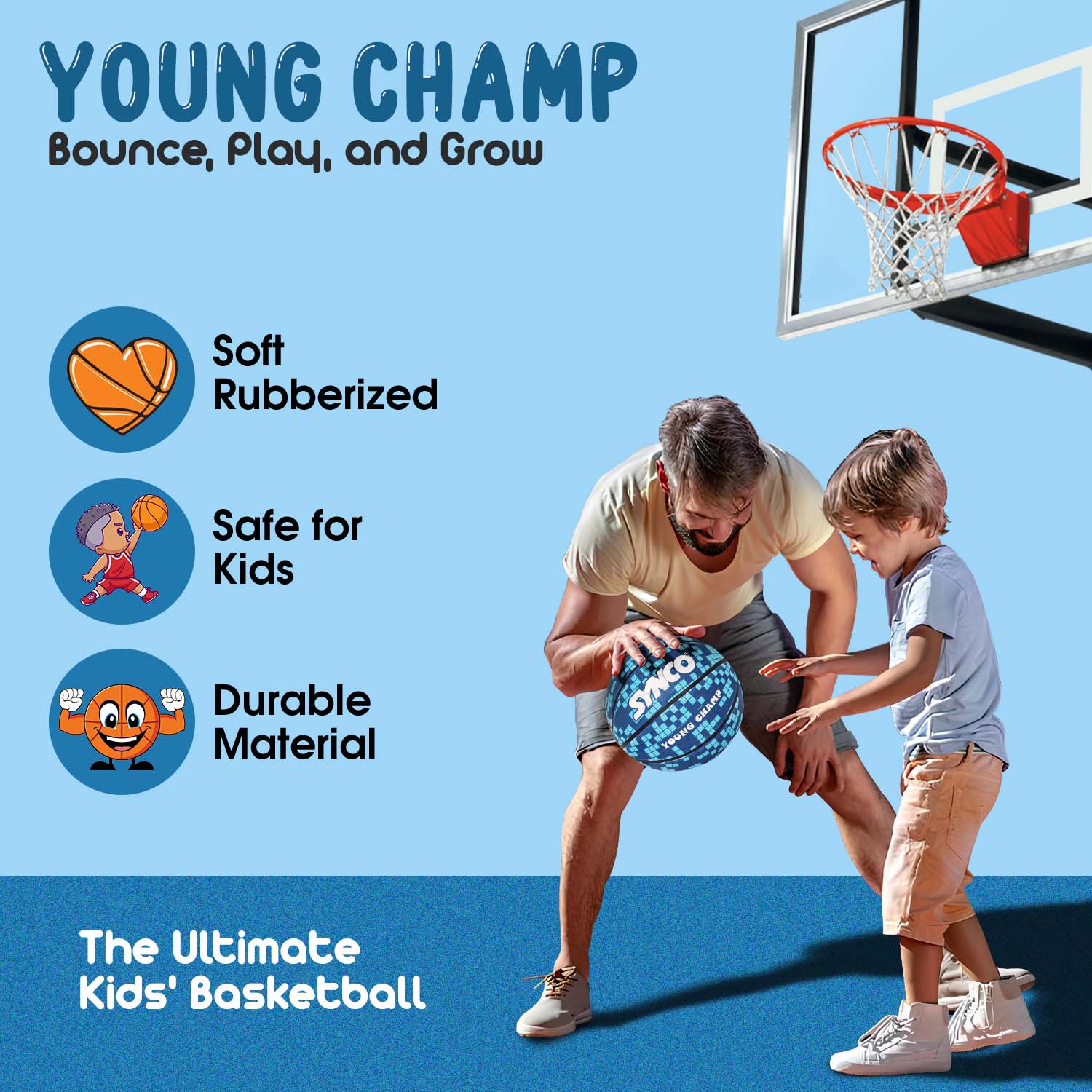Synco Young Champ kids Basketball features