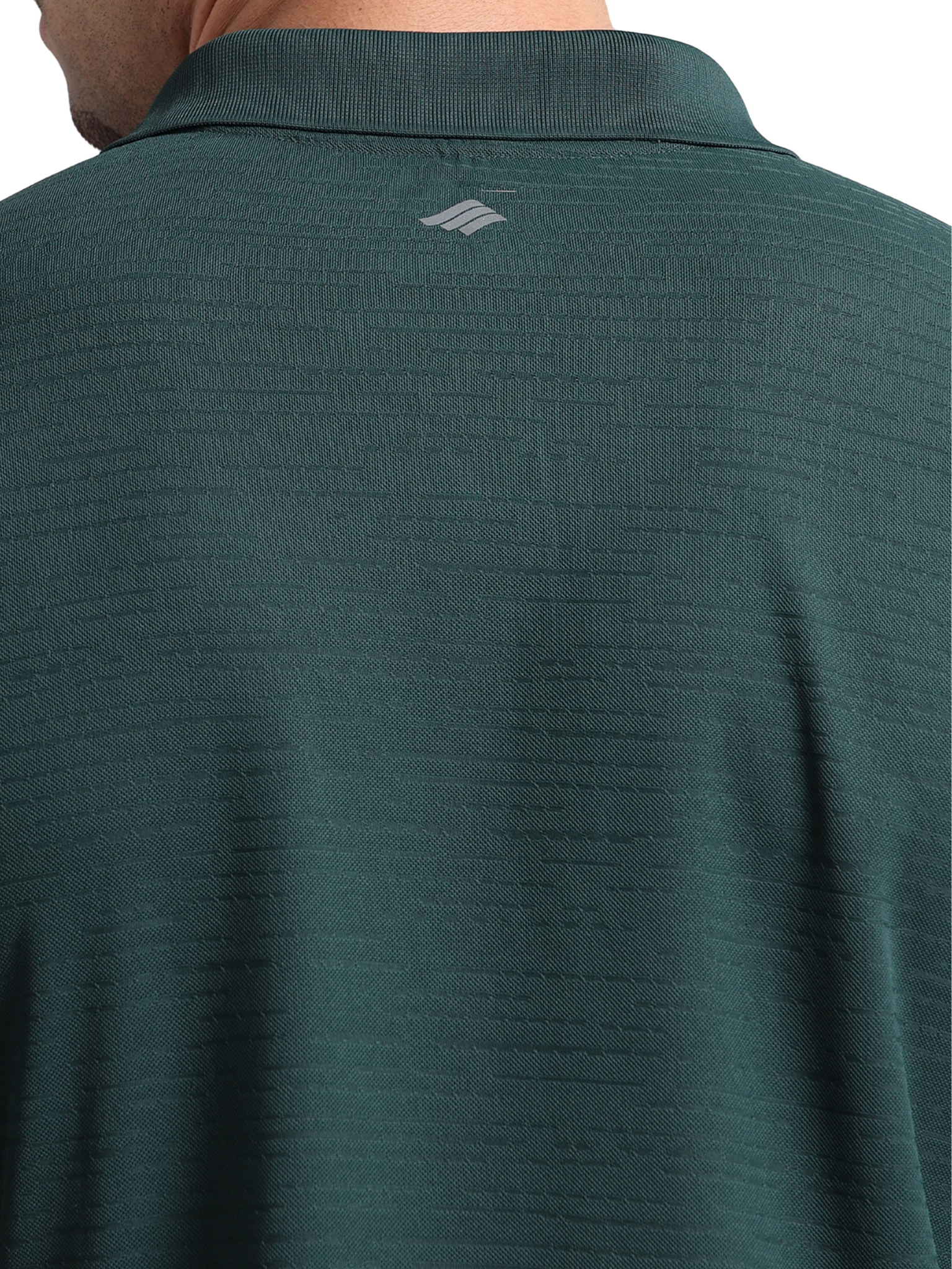 Synco Zen Polo Tshirt for Men green colour back top 