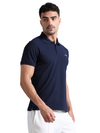 Synco Zen Polo Tshirt for Men Blue side front 