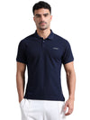 Synco Zen Polo Tshirt for Men Blue clour  front 
