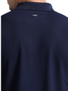 Synco Zen Polo Tshirt for Men in blue colour back top 