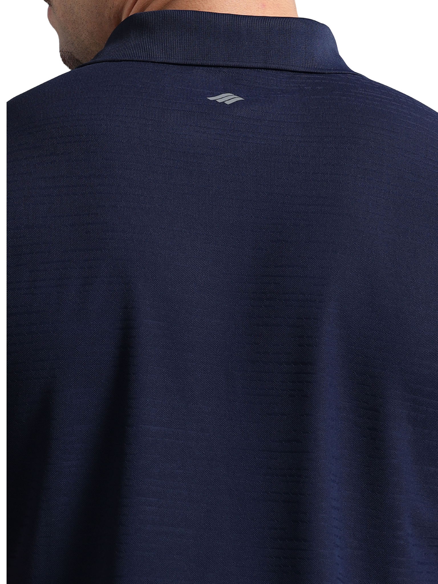 Synco Zen Polo Tshirt for Men in blue colour back top 