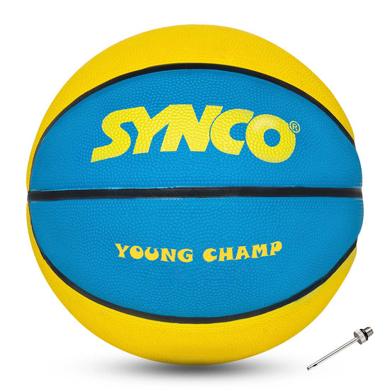 synco green blue basketballl kids front