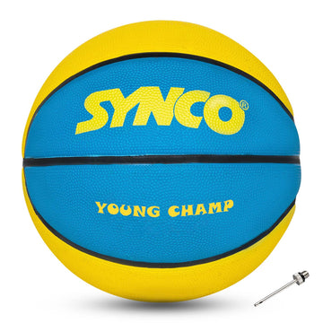 synco green blue basketballl kids front