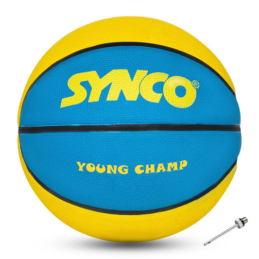 synco green blue basketballl kids front