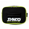 Synco cricket ball bag black coloured top view 