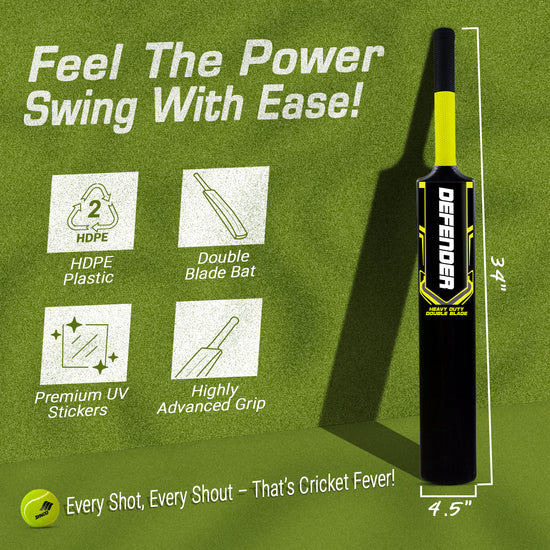 Synco defender cricket plastic bat benifits and features 