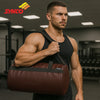 Synco gym bag leather brown side