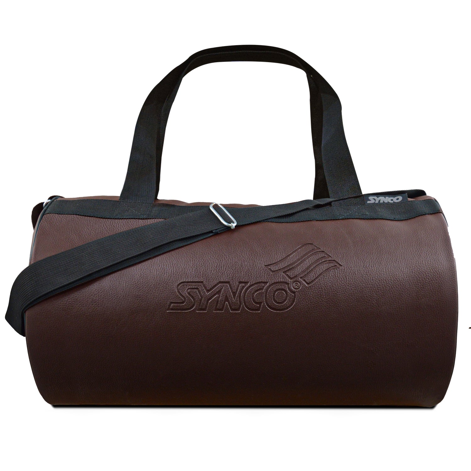 Synco leather gym bags front