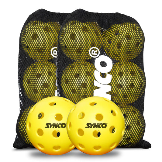 Synco pickleball yellow balls set