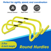 Synco round hurdles 3pcs 6inch height