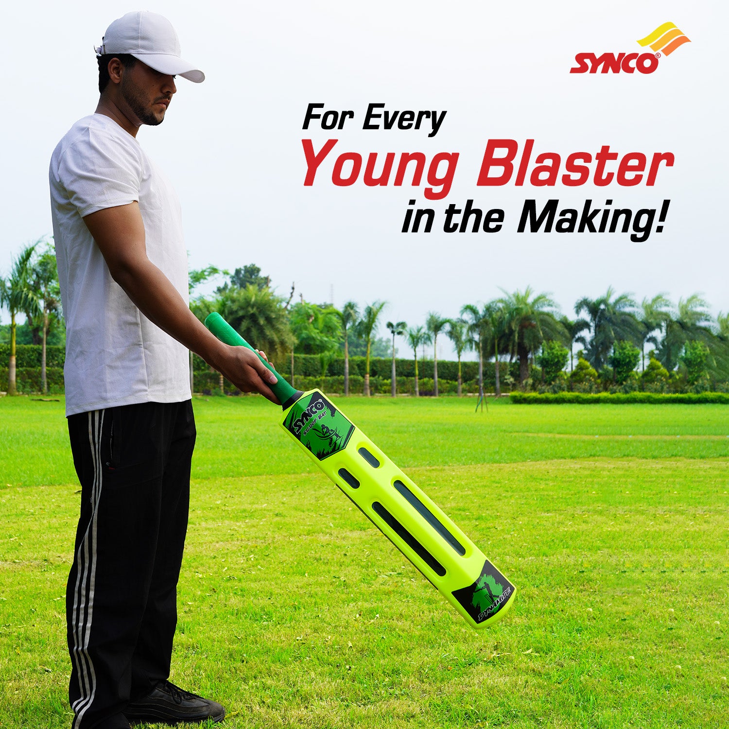 Synco scoop edition plastic cricket bat outdoor  