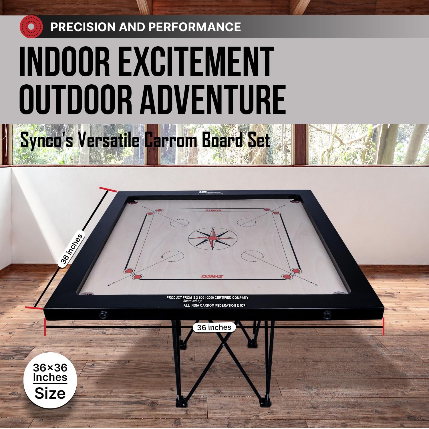 Synco Wooden CarromBoard 