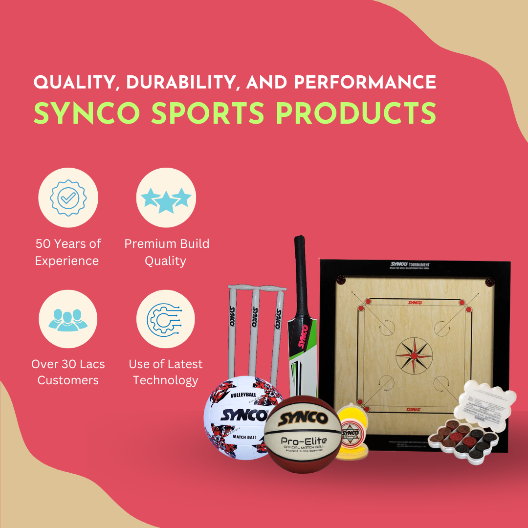 Synco Sports Products: India's leading sporting brand, offering a diverse range of high-quality sports equipment and gear for athletes of all levels.