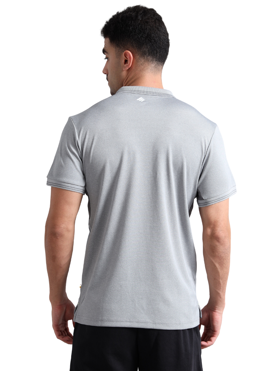 Synco Zen Polo Tshirt for Men grey colour  back 