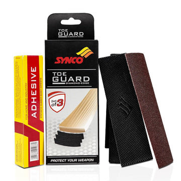 Cricket Bat Toe Guard with Adhesive & Sandpaper | Synco