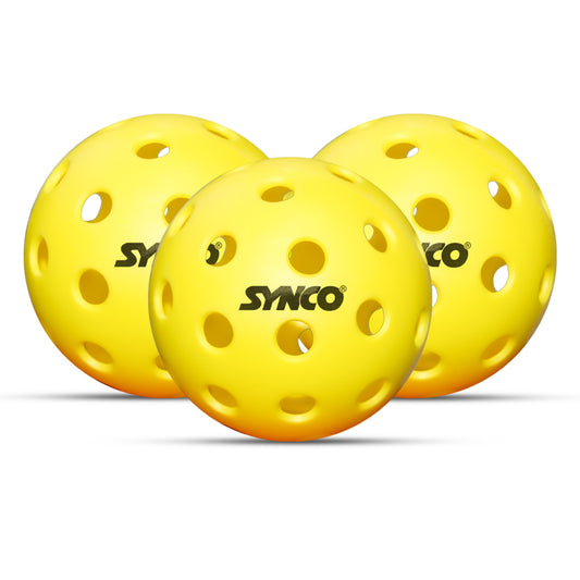 Synco pickleball ball yellow set of 3