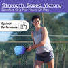 Synco Pickleball Paddle Hybrid Blue | Pickleball Racket Lightweight with 16mm Thickness