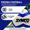 Synco Prisma Football | TPU Machine Stitched Football | 6 Panel Professional Soccer Ball | Football Match Ball with HydraLock Tech | Football for Training and Matches | Training Soccer Ball Size 5