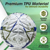 Synco Galaxy Embossed Football | 12 Panel Thermo Fusion Football Match Ball | TPU Machine Stitched Football for Hard Ground | Professional Football Ball for Training and Matches, Size-5