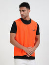 football training bibs orange front