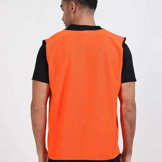 synco training bibs orange back 