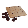 SYNCO Wooden Noughts and Crosses Tic Tac Toe Pedagogical Board Games for Kids 7 and Up 4.5 X 4.5 Inches