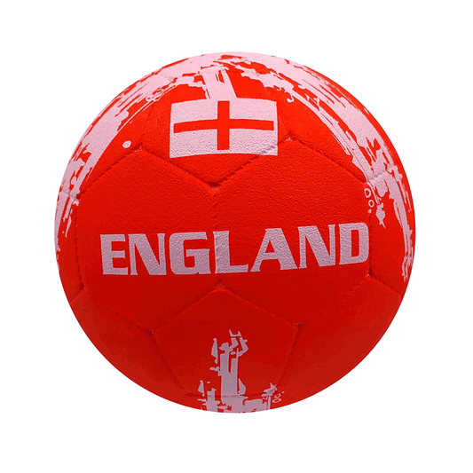Synco Flag Molded Rubber Street Country Football/Soccer Ball (England, Red, Size-5)