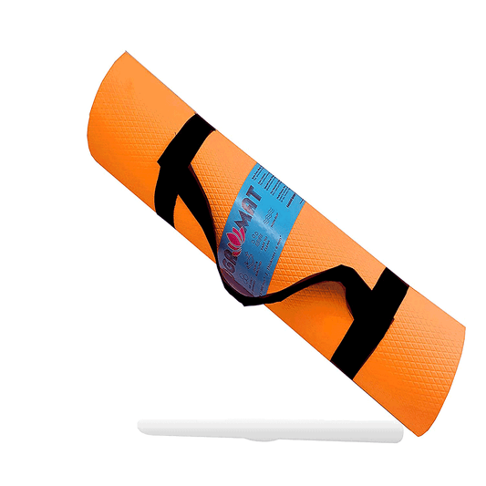 Synco 6mm Yoga Mat with Carrying Strap Color Orange